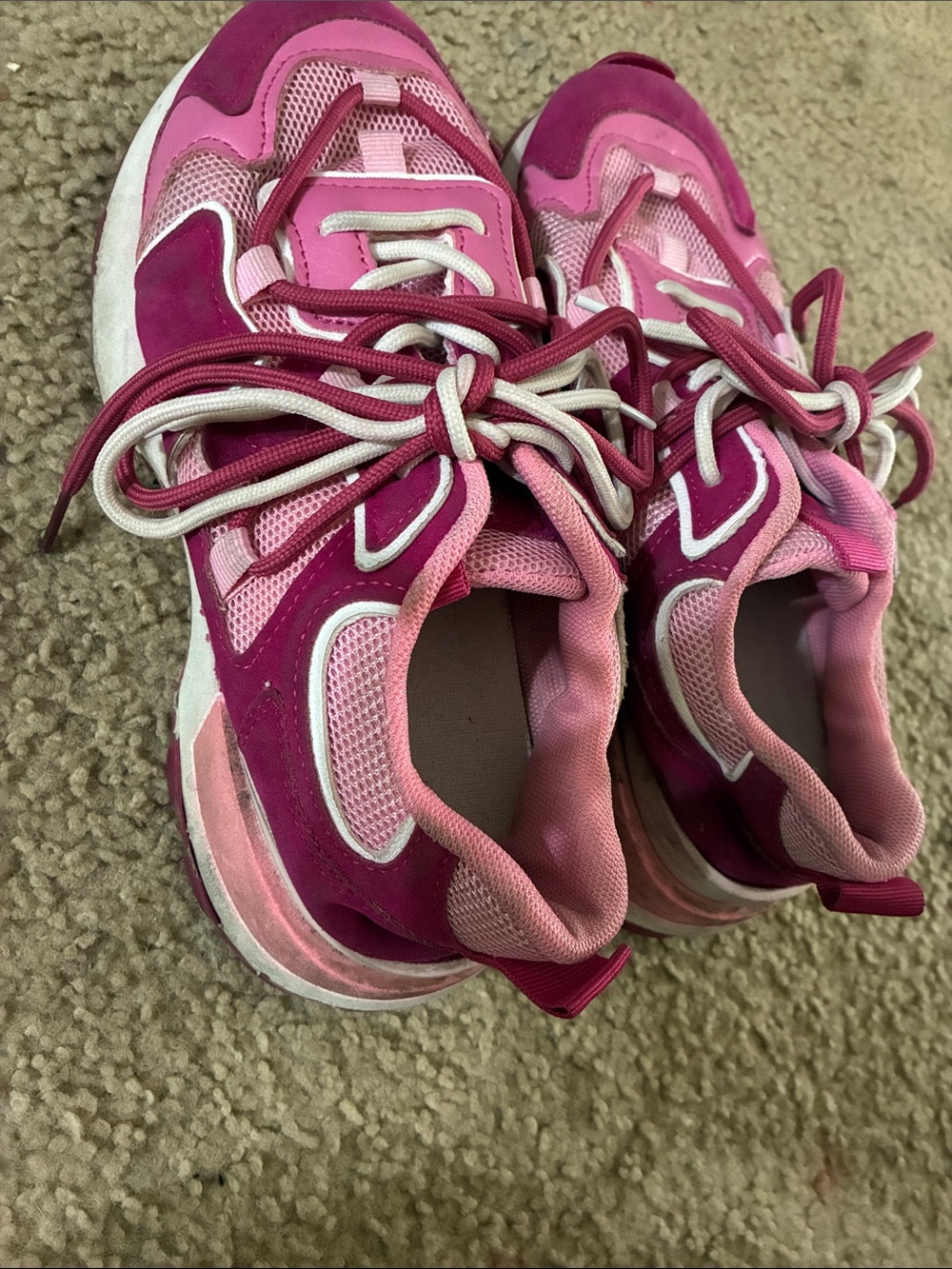 Women’s Pink Athletic Sneakers - Comfortable Everyday Play Shoes